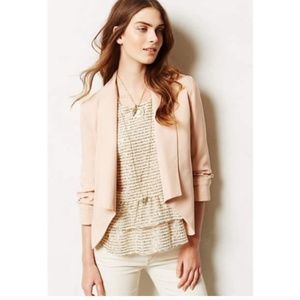 Anthropologie "Cartonnier" Blush Blazer